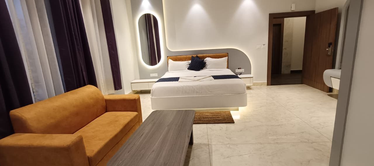 Suite Room bed and lounge view